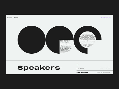 OEC — Style Frames // 003 black design event design figma product design register typography typography art typography design uiux