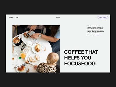 COF-FEE— Style Frames // 001 branding clean coffee concept flat layout minimal sans ui web