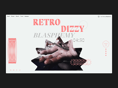 RETRO DIZZY — Style Frames // 003 band clean design flat minimal modern music typography web