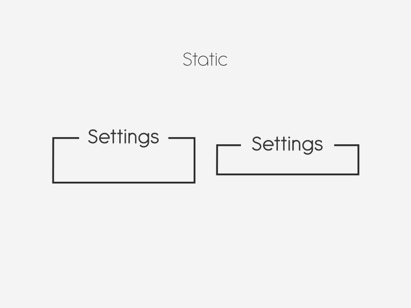 Static - Hover - Select Animation