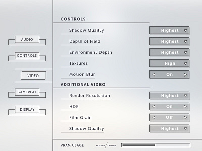 Daily UI Challenge #007 - Settings Page daily challenge design game design settings ui user interface design ux web design