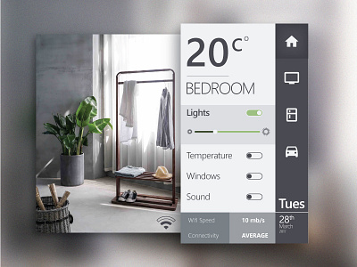 Daily UI Challenge #021 - Home Monitoring Dashboard