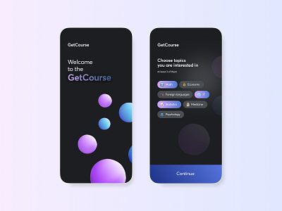 Getcourse onboarding 🌐 Redesign