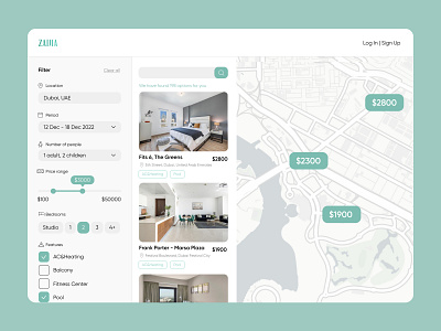 💠 Rent Property Website airbnb booking building clean ui dashboard filters map minimalism product design property property management real estate real estate ui real estate web rent residence ui ux