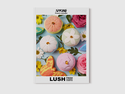 Lush Product Catalogue catalogue design graphic design print design publication