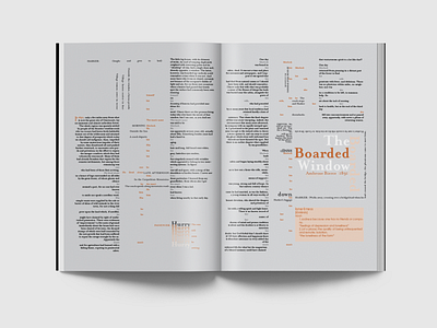 Experimental Typography - The Boarded Window book design graphic design print design publication