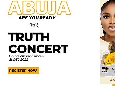 Truth concert graphic design