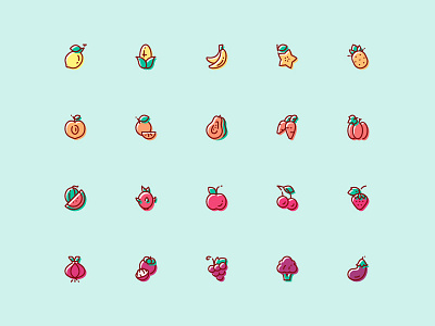 Fruit & Vegetable Icon - Free Download