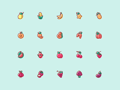Fruit & Vegetable Icon - Free Download