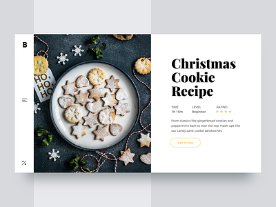 Christmas Cookie Recipe 🎄- Minimal Website Concept 2d concept design header homepage landing page minimal minimalism redesign shop slider store ui ui design uidesign uiux ux web webdesign website