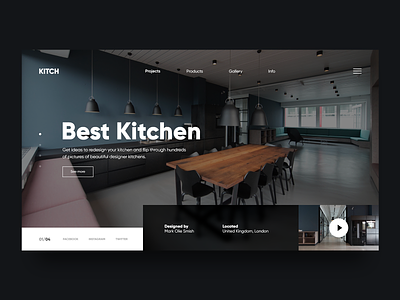 Best Kitchen 🔪 - Clean Website Concept 2d concept design header homepage kitchen landing page minimal minimalism redesign shop slider ui ui design uidesign uiux ux web webdesign website