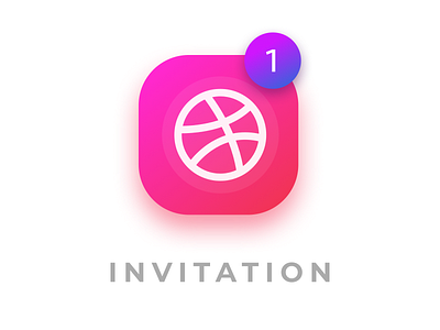 One Dribbble Invitation! design dribbble dribbble invite invitation invite player