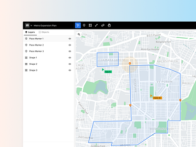 Mapster: Collaborative map editor application collaborative design editor maps ux webdesign