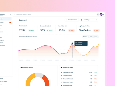 Insights and Analytics Dashboard for Incident Management