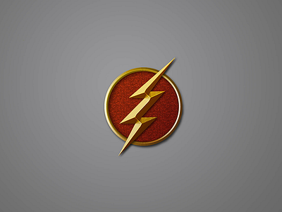 The Flash Badge by Musthaq Ahamad on Dribbble