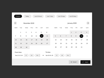 Date and Time Picker Widget