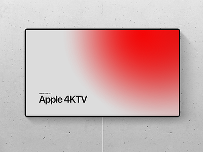 Apple TV 4K device concept apple appletv concept device mockup tv