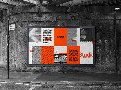 Some branding elements for my new Studio™ project branding design graphic design orange orange is the new black poster street streetwear studio typography urban