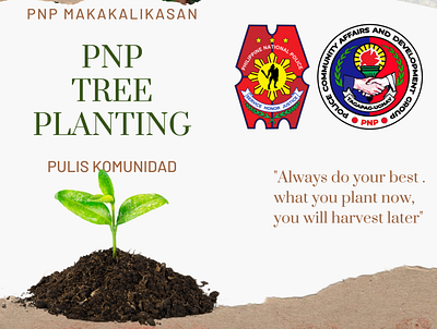 PNP TREE PLANTING POSTER branding design graphic design illustration typography