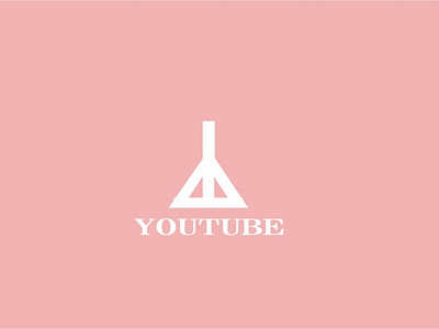 Youtube Logo Mininimalist Modern 3D