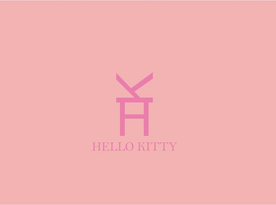 Hello Kitty Logo Minimalist Modern 3d animation branding design graphic design illustration logo motion graphics ui vector