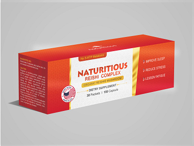 Nutritious Tablets Box Design, -- Option 02 3d animation branding design graphic design illustration logo ui ux vector