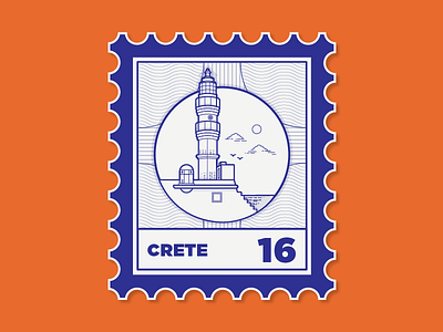 Places I've been to crete stamp travel