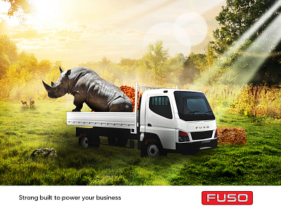 Fuso Print Ad - Image Manipulation concept concept art design fuso image editing image manipulation modern truck