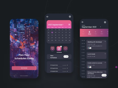 Calendar App app design graphic design ui