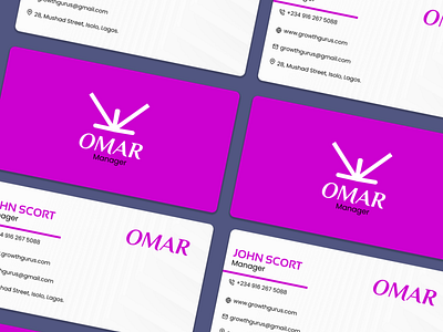 Omar Business Card brandidentity branding businesscard design figma graphic design graphics logo ui