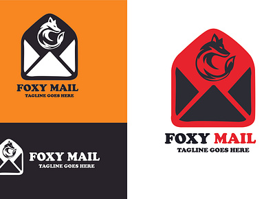 foxy mail logo design animals attractive branding design fox graphic design illustration inbox logo mail message motion graphics set typography vector wild