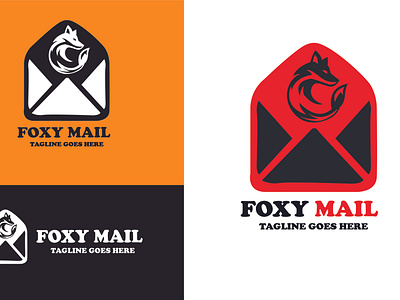 foxy mail logo design