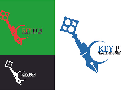 key pen logo design