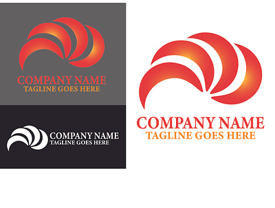 Company Name- logo template attractive branding company design graphic design illustration logo name typography vector