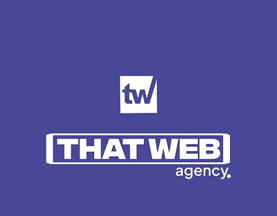 That Web- logo design 3d agency animation attractive branding design graphic design illustration logo motion graphics that typography ui url vector web website