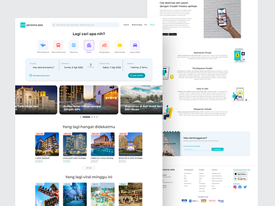 persona asia - Travel & Booking Hotel App app asia booking branding graphic design graphicdesign hotel landingpage travel ui uiux ux web web design