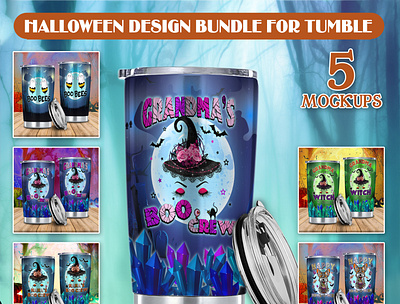 Halloween Design Bundle For Tumbler DucNH Design branding graphic design vector