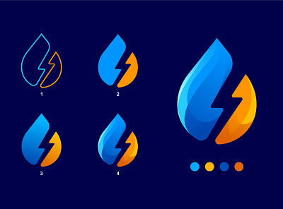 ECO ENERGY Logo Process in 4 Steps app brand brand design brand identity branding company creative design eco energy icon logo