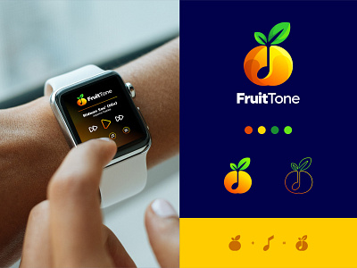 Fruit Tone Another Preview brand brand identity branding branding design design fruit icon logo music tone