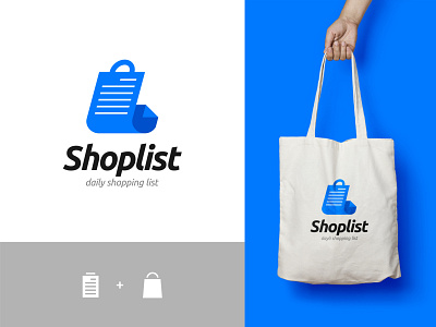 SHOPLIST Logo brand brand identity branding branding design company design icon list logo shop shopping