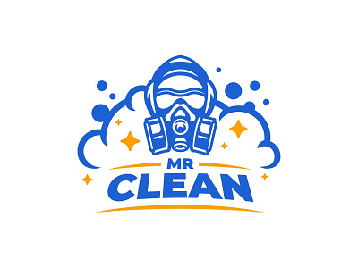 Mr Clean Logo abstract business clean concept icon identity illustration letter logo modern symbol vector