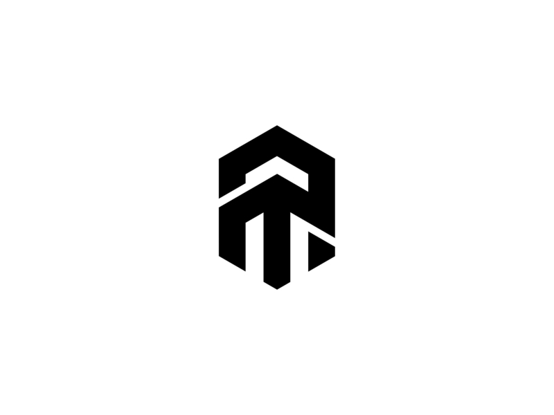 A + T Monochrome logo by KRIBBOX on Dribbble