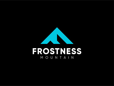 FROSTNESS MOUNTAIN brand creative design frost icon illustration logo mountain typography