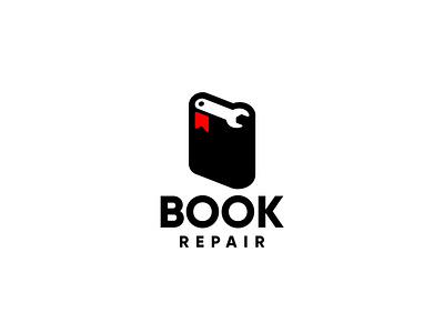 BOOK REPAIR brand branding design icon idenity logo