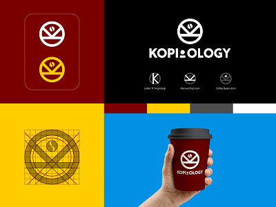 KOPIOLOGY beans brand branding cafe coffee creative design icon logo