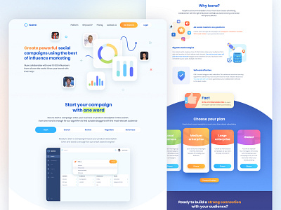 Icone. Landing page advantages dashboard data graph icons landing page marketing plant social