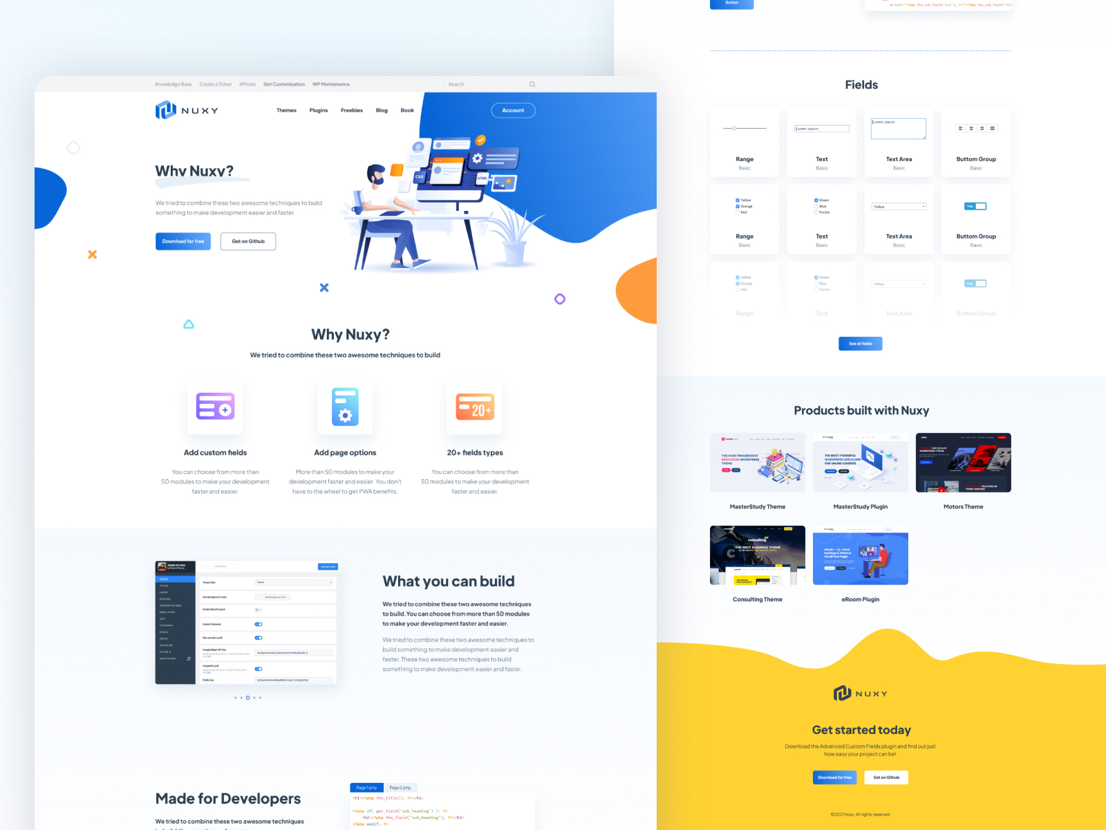 Landing page by Oleg Usachev on Dribbble