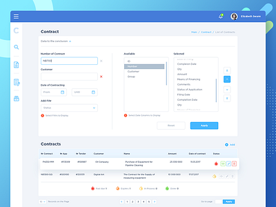 CRM app crm dashboard interface managment table task ui user ux web