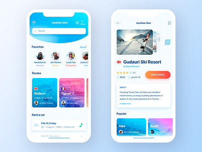 Travel App by Oleg Usachev for Avalanche Design on Dribbble