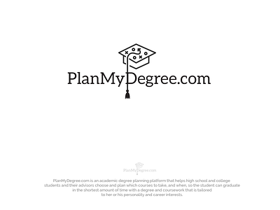 Plan My Degree degree diploma game logo logotype plan